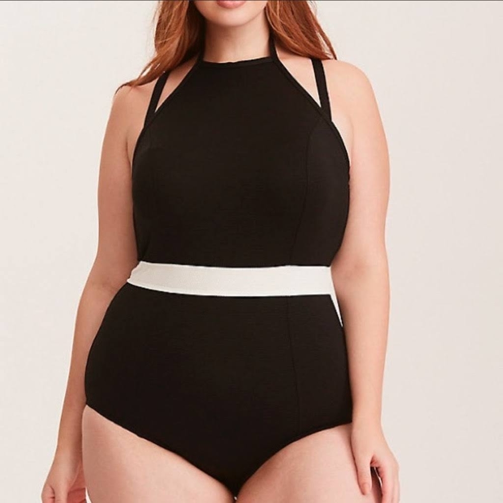 Black and White Women's Swimsuit